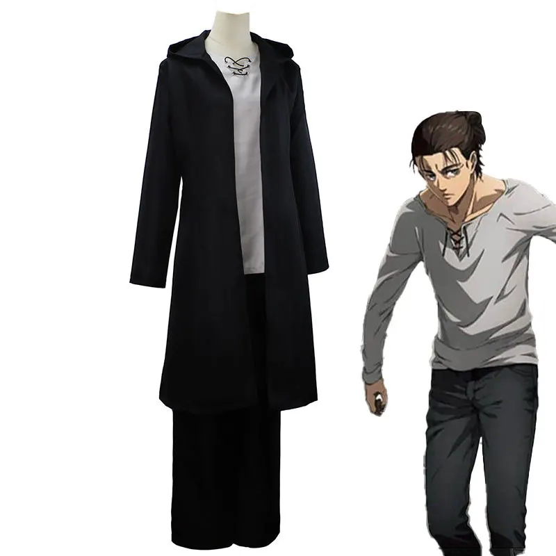 Eren Jaeger Cosplay Costume Anime Character Uniform Halloween Costume for Men Carnival Party suits - Image 3
