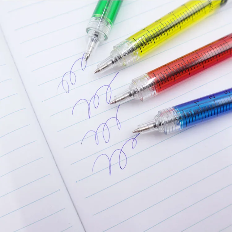 30 Pcs Wholesale Retractable Syringe Shape Ballpoint Pen Blue Ink | Novelty Injection Design Pens for Nurse Gift Medical