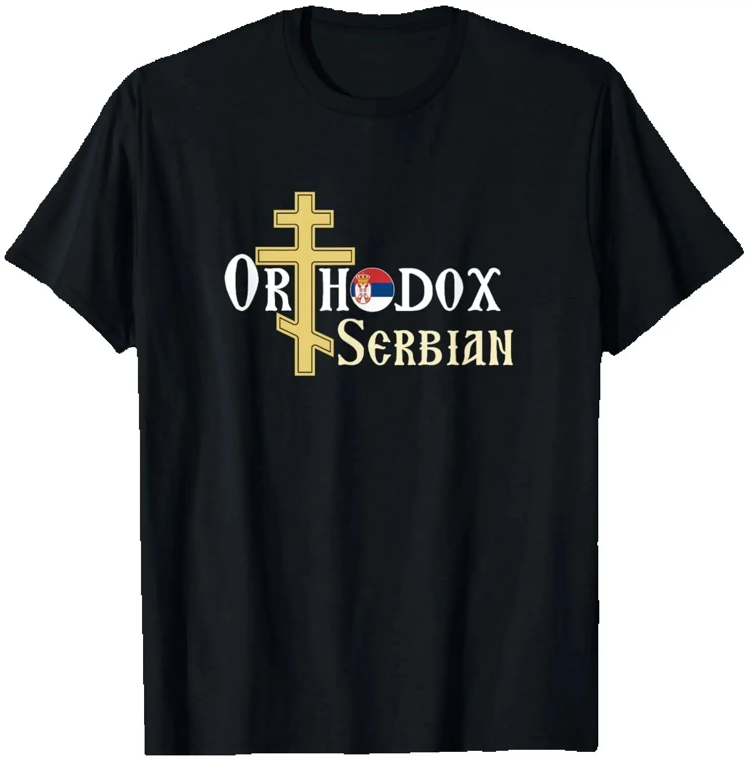Orthodox Cross Symbol Serbian Christian Orthodoxy T-Shirt 100% Cotton O-Neck Short Sleeve Summer Casual Mens T-shirt Size S-3XL