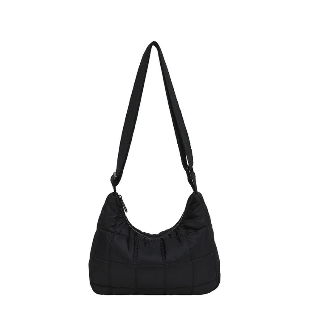 Fashion Adjudtable Crossbody Bag zipper Solid Color Tote Bag Large Capacity Quilted Shoulder Bag Women