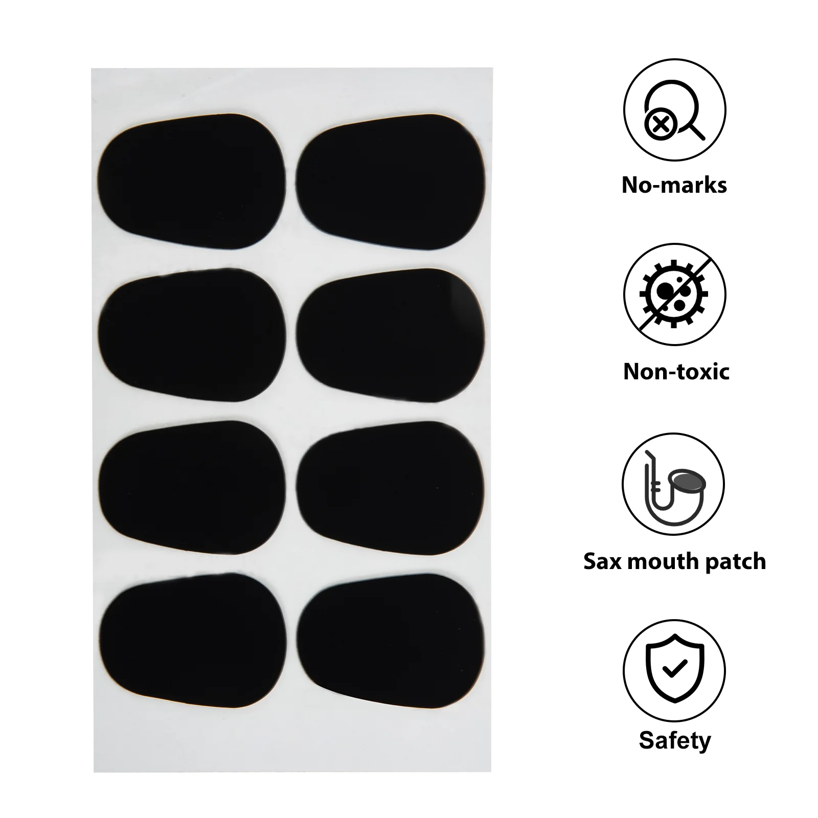 Saxophone Tooth Pad Oval Mouthpiece Clarinet Accessories Cushions Rubber Patches Pads Mouthpiece for high sax