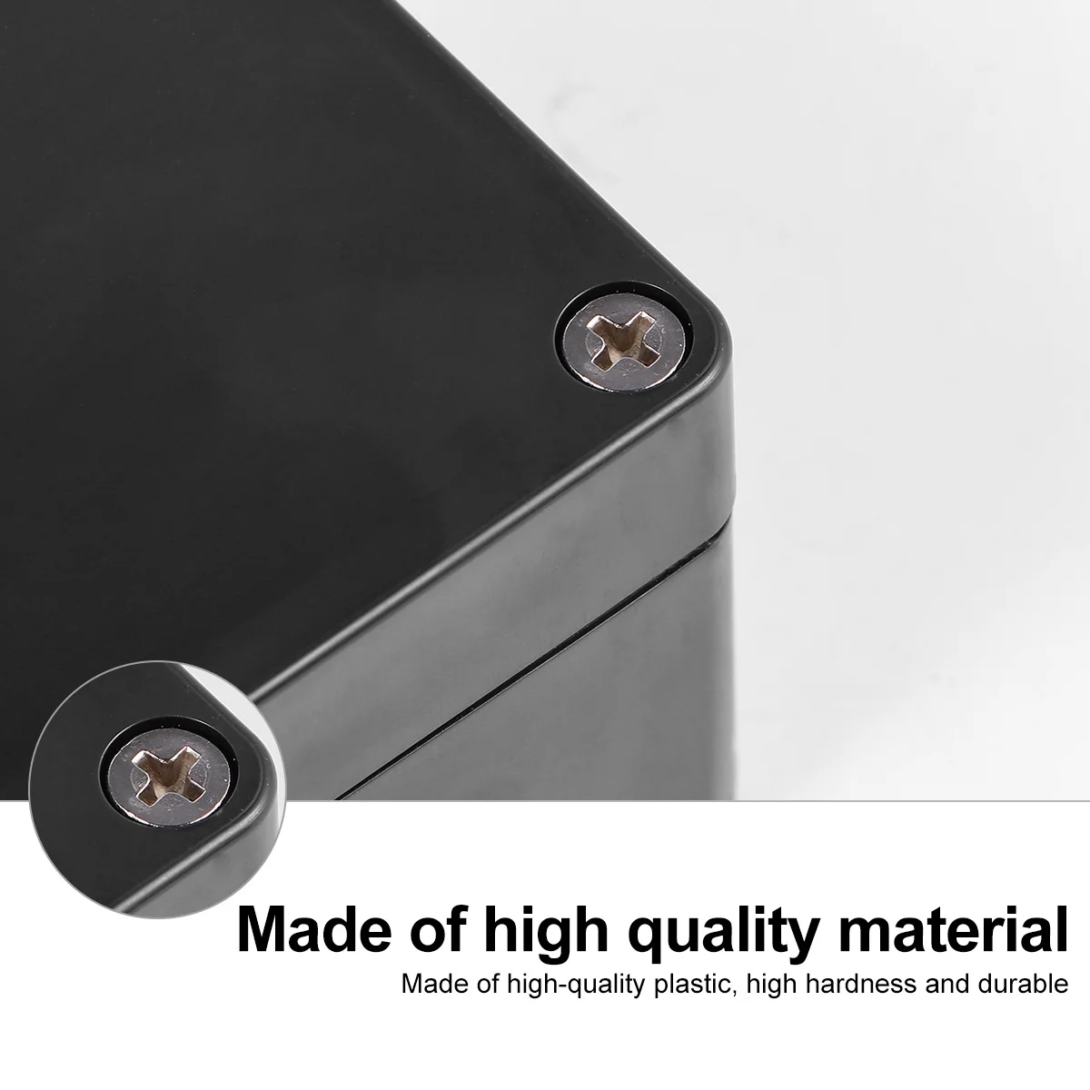 

2Pcs Waterproof Junction Box High Quality Plastic Project Enclosure Electronic Instrument Case 100x68x50 Dustproof Outdoor Use