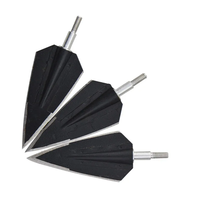 3/6/12pcs Archery Broadheads 160Grain Universal Thread 2 Fix Blade Tip Points Target For Outdoor Hunting Accessories