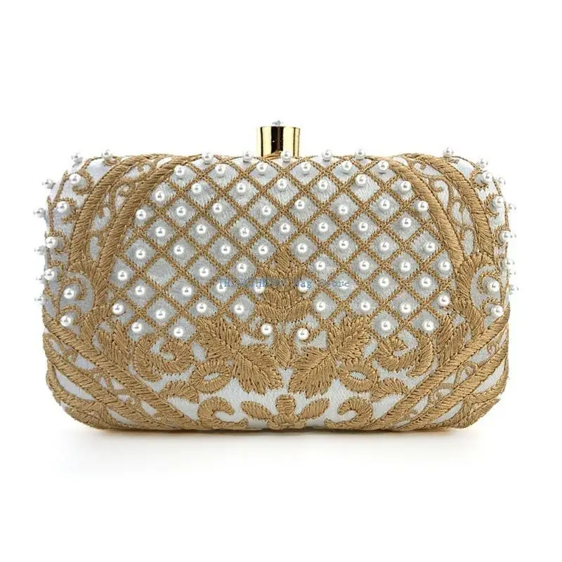 340D 여성 핸드백 이브닝 백 자수 파티 신부 클러치 레이디 댄스 파티 웨딩 지갑