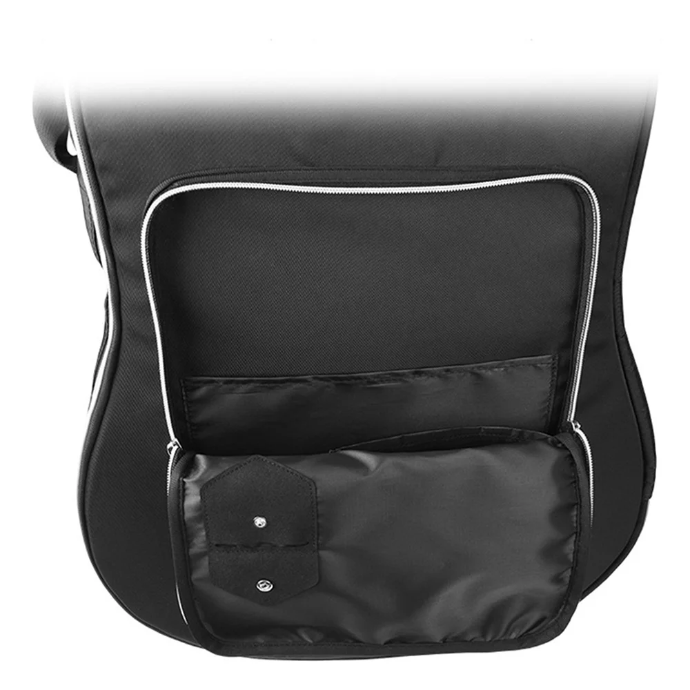 Portable Storage Bag for 40/41-inch Electric Guitar Protective Carrying Case Shoulder-Strap Crossbody Dual Zippers Backpack