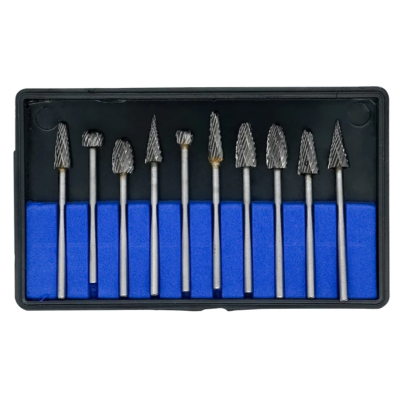 

10pcs/set Dental Tungsten Steel Carbide Burs Tooth Drill Nail Drill Bit For Machine Nail Files Accessories Teeth Polishing Tools