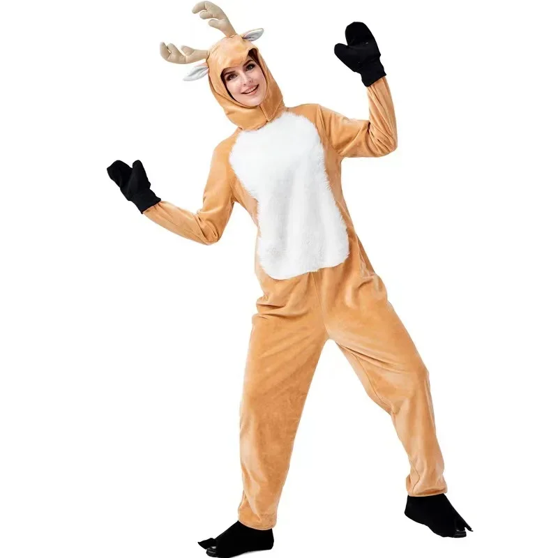 Halloween Deer Dress up Costumes, One-piece Suits, Suitable for Stage Performance of Parent-child Clothing#1#W