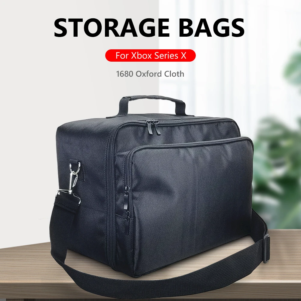 حقيبة حمل لسلسلة Xbox X/S حقيبة سفر واقية مقاومة للماء حقيبة تخزين مضادة للخدش لوحدة التحكم اللاسلكية في الألعاب