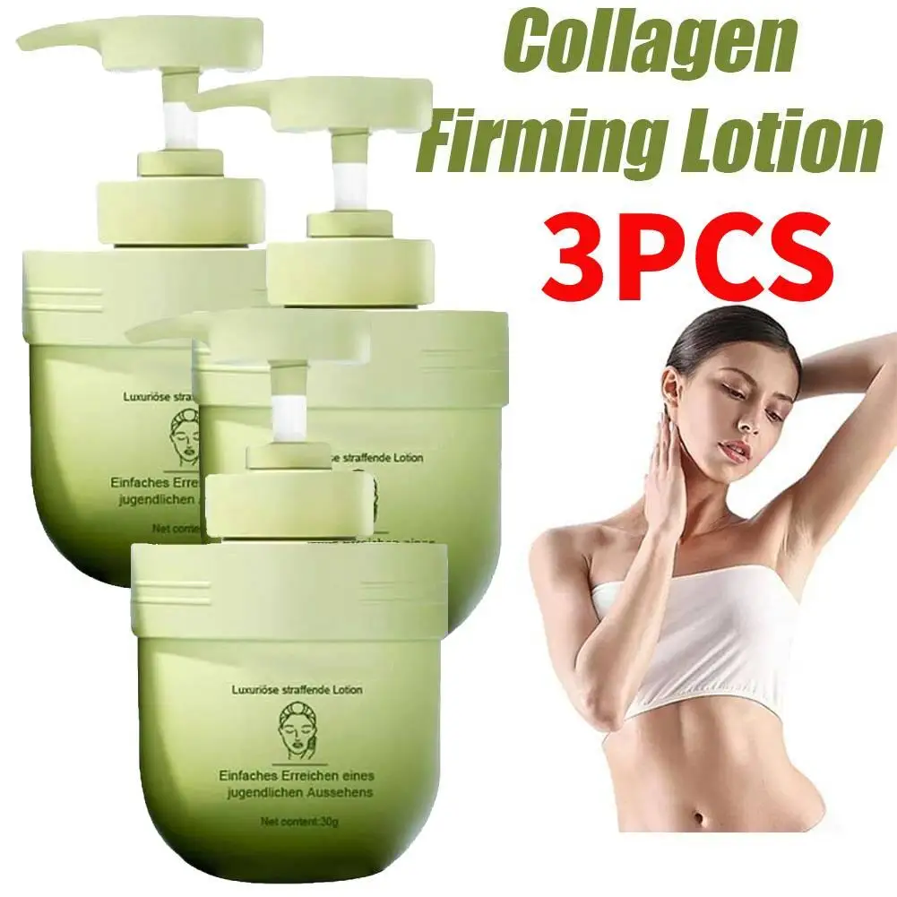 3PCS Collagen Body Cream Firming Remove Wrinkle Dark Spots Anti-Chapping Even Toning Bleaching Moisturizing Skin Lightening Care