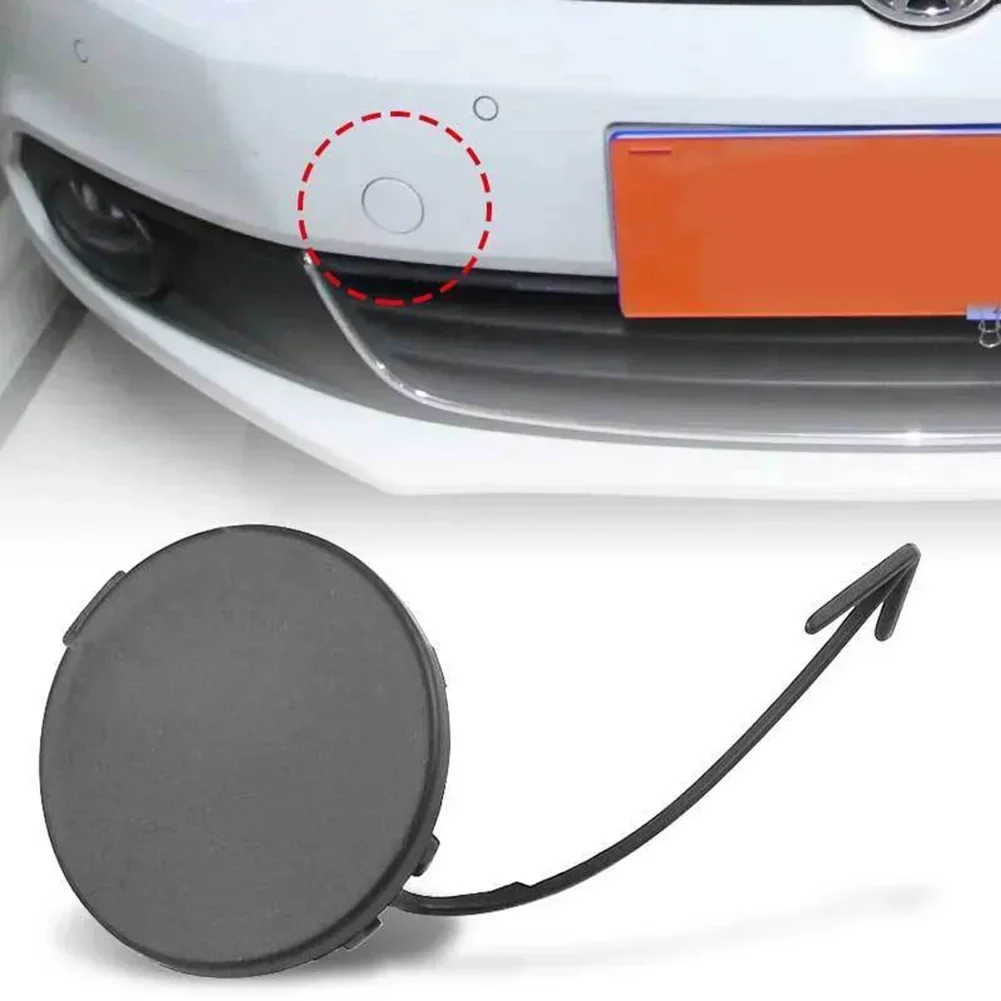 

Front Bumper Tow Hook Eye Covering Cap For MK6 2011-2014 Plastic Car Bumper Towing Cap Accessories Tow Eye Covers 5C6807241