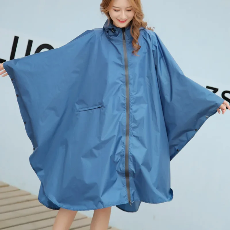 Big Size Cloak Raincoat Breathable Women Long Raincoat Lightweight Rain Coat Poncho Ladies Waterproof Adults Raincoats