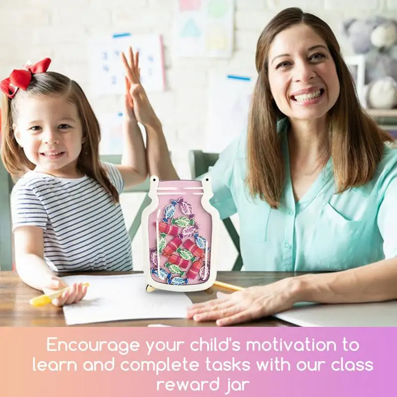 Class Reward Jar Incentive Jar With 30pcs Candy Coin Classroom Behavior Management Tools Bulletin Board Chart For Classroom
