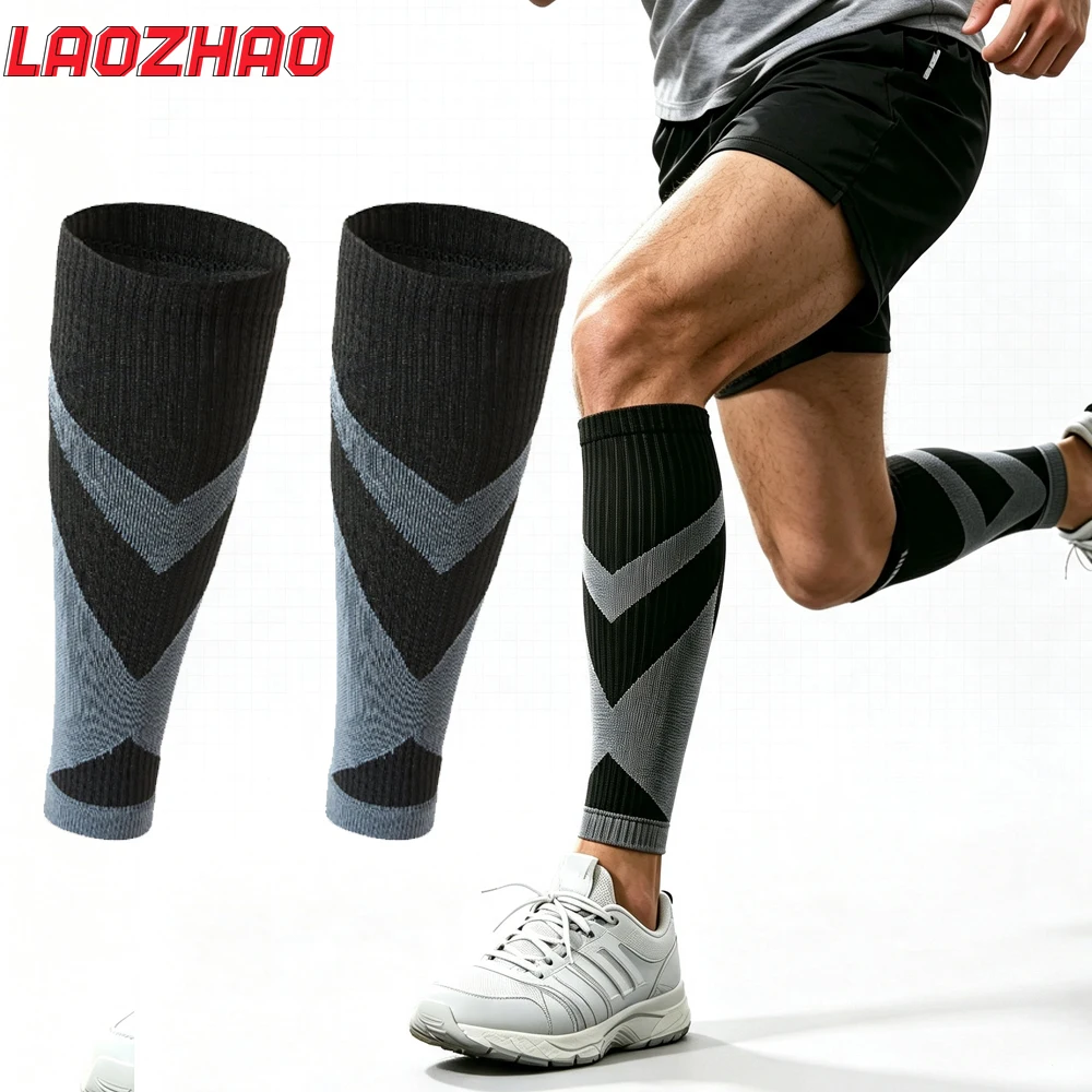 1Pair Calf Compression Sleeves for Women & Men,Breathable Sports Leg Support for Running, Cycling, Gym, Pregnancy, Standing