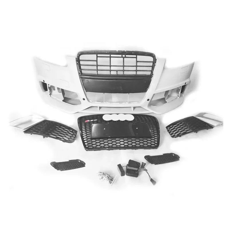 

RS6 BodiKits For A6 C6 C5 RS6 style Front Bumper With grill All Accessory 2005 2006 2007 2008 2009 2010 2011