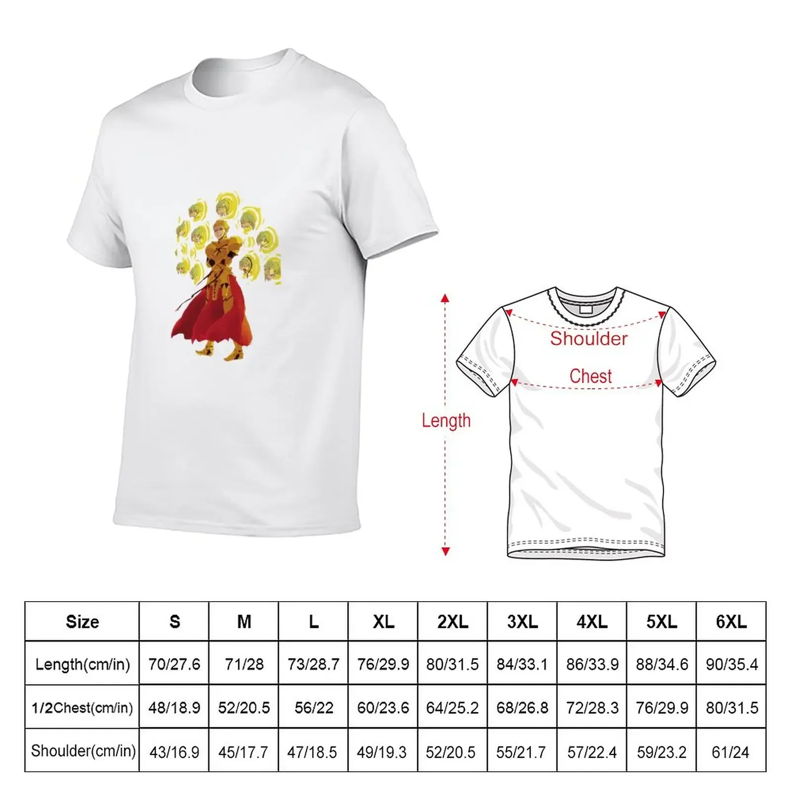 Gilgamesh using the best weapon T-Shirt summer top tees new edition mens white t shirts