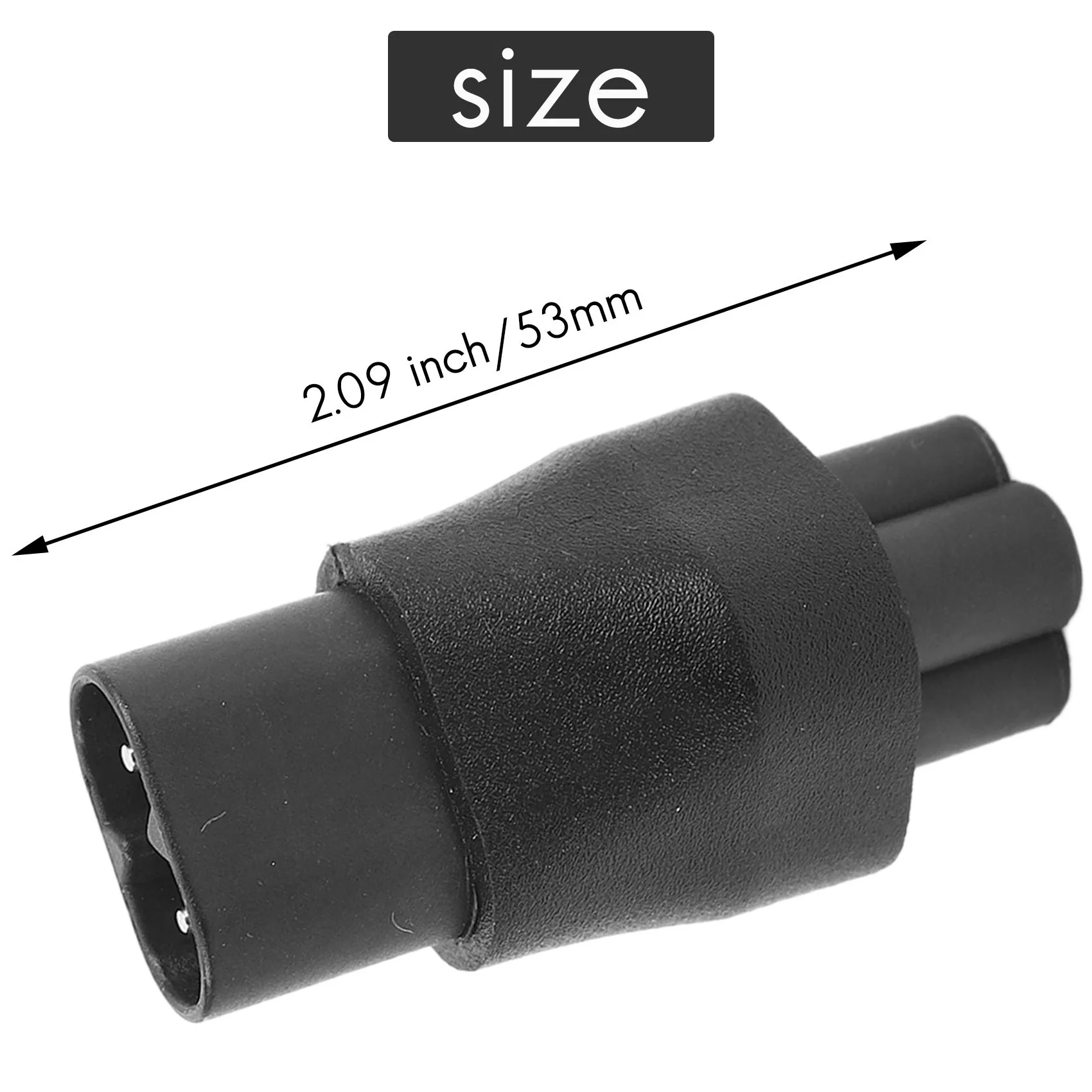 IEC 320 C5 3-Pin Buchse auf C8 2-Pin Stecker Konverter Netzteil Adapter DY