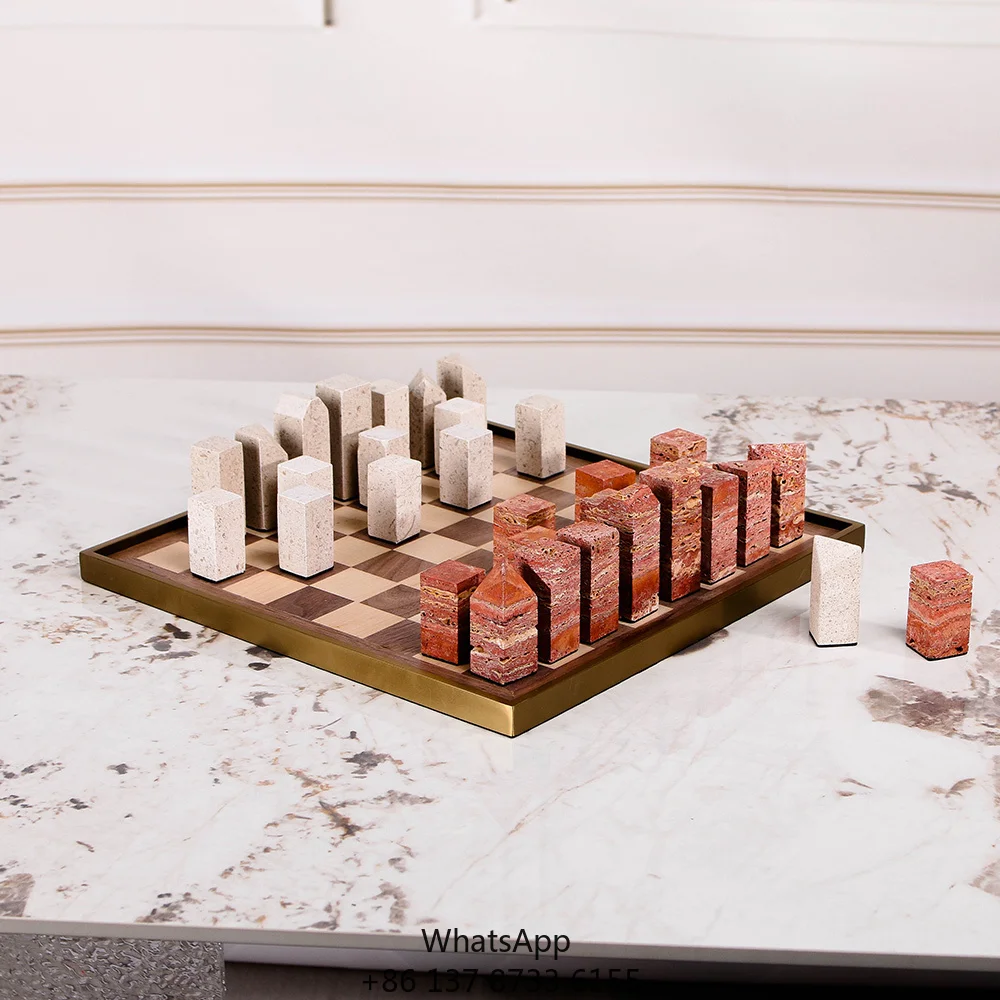 

Оптовые поставки: Элитные декоративные аксессуары для дома и офиса в скандинавском стиле – шахматная доска из стали, дерева и мрамора (красный, бежевый)