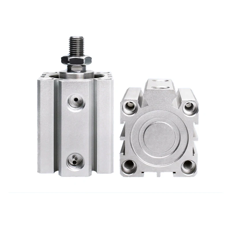 Stroke 5 10 20 25 30 40 45 50mm Air Pneumatic Compact Thin Cylinder SDA B Series Male Thread Bore 12 16 20 25 32 40 50 63 80mm