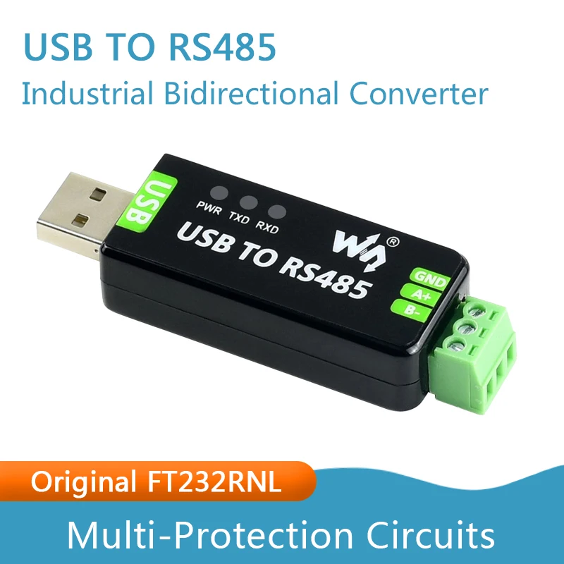 USB TO RS485 Industrial Bidirectional Converter Original FT232RNL Multi-Protection Circuits