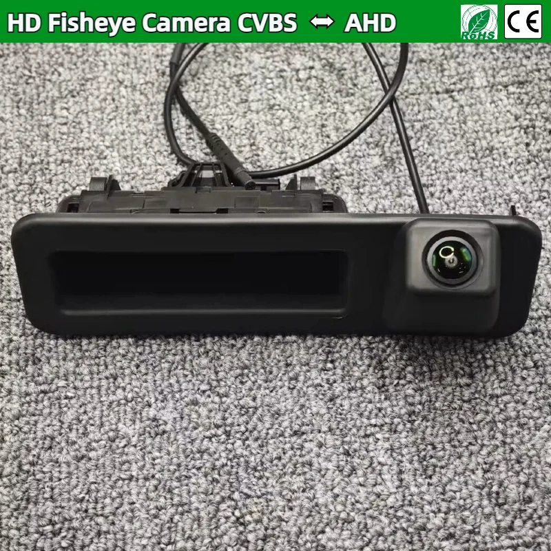 For BMW Serie 2 F22 F23 F45 F46 M2 F87 2018 ~ 2019 AHD Car Trunk Handle Camera Backup Camera AHD Reverse Parking Camera