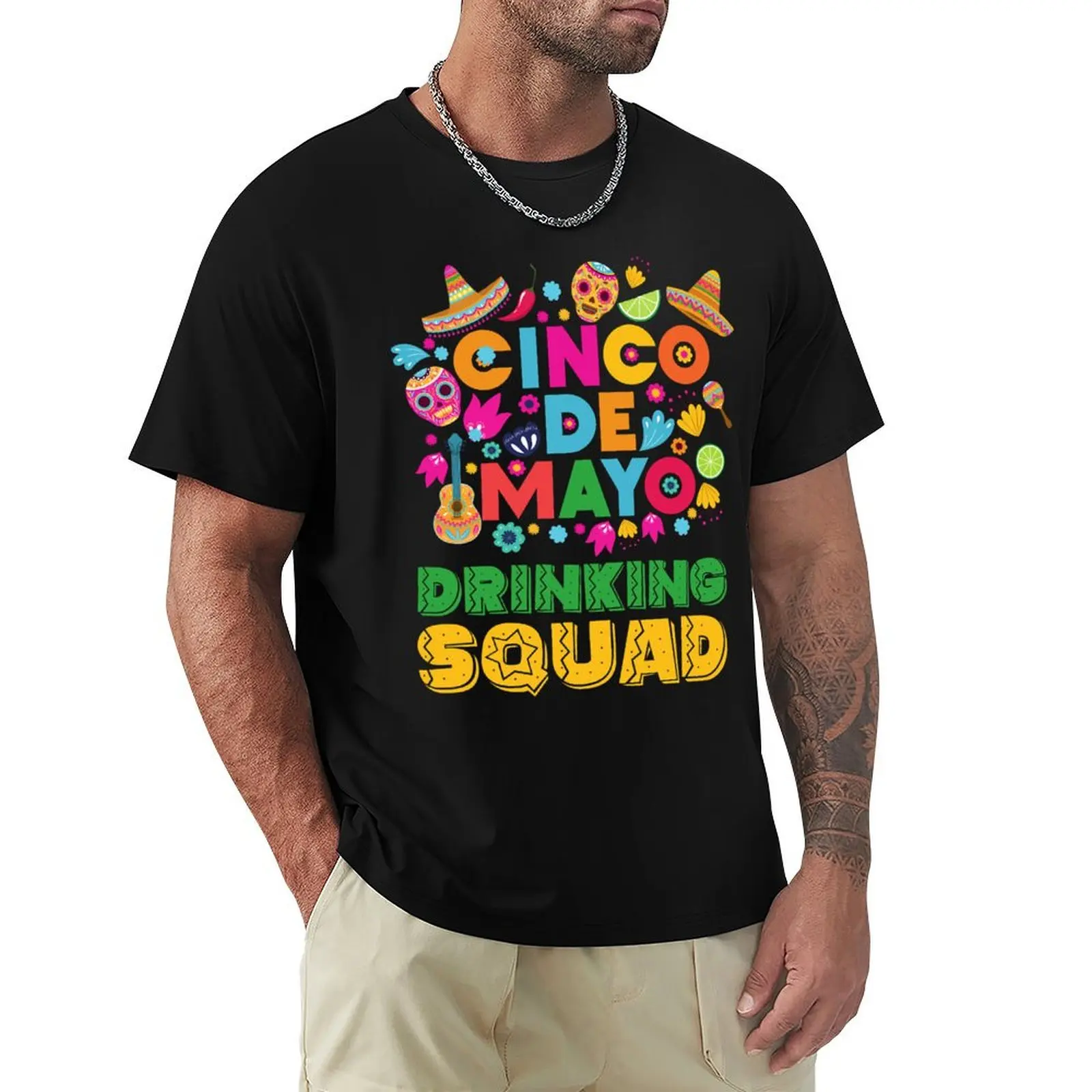 Cinco Drinko Squad Drinking Party Fiesta Funny Cinco de Mayo T-Shirt custom shirt plain t shirts men