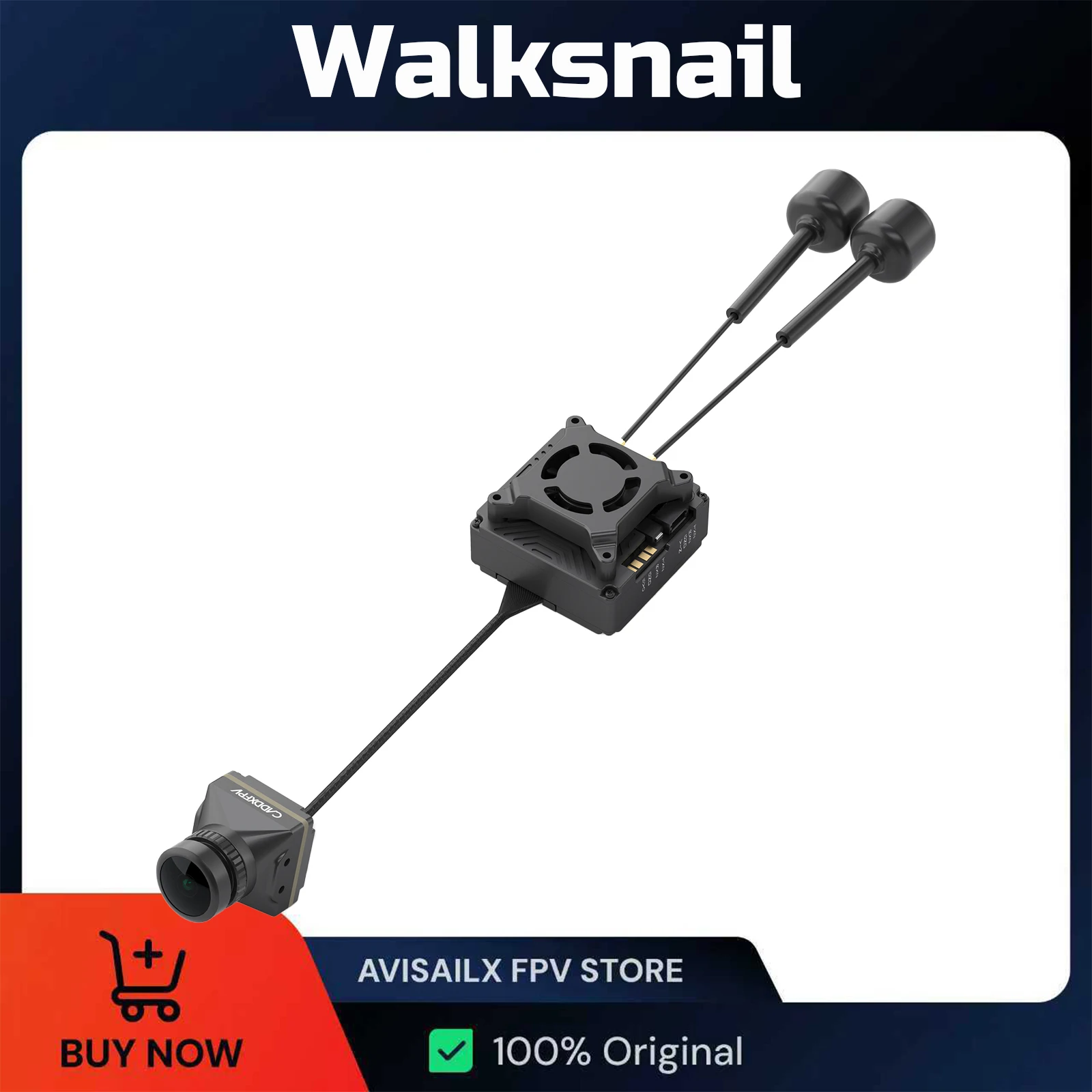 

Walksnail Avatar GT FPV Kit Max 2W VTX Gyro 1080P/100fps Передача цифрового изображения Датчик ночного видения Starvis II для Fpv Drone