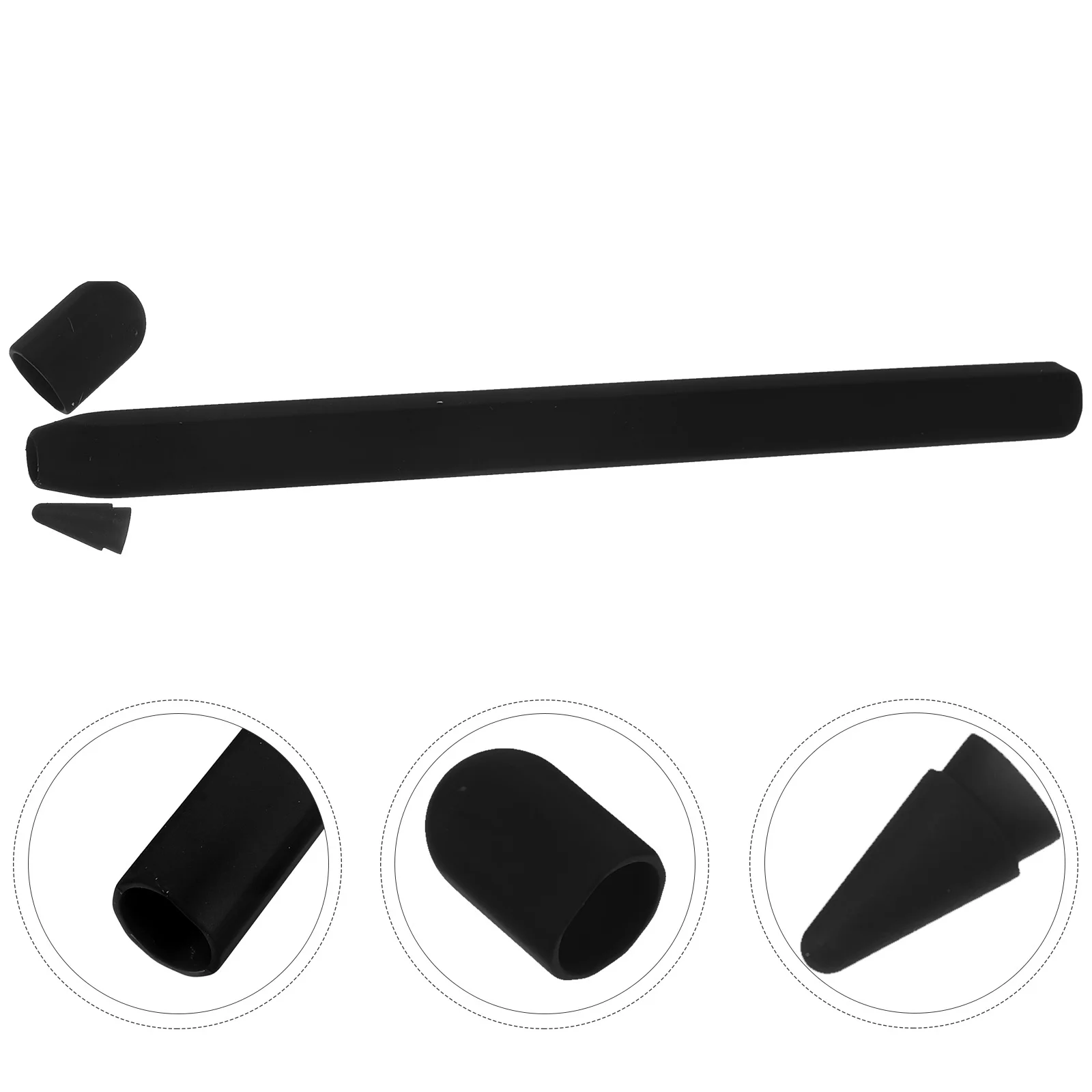 

Pencil 2 Protective Case Carrot Shape Silicone Stylus Cover Anti-Slip Pen Holder For Stylist Tool Accessory