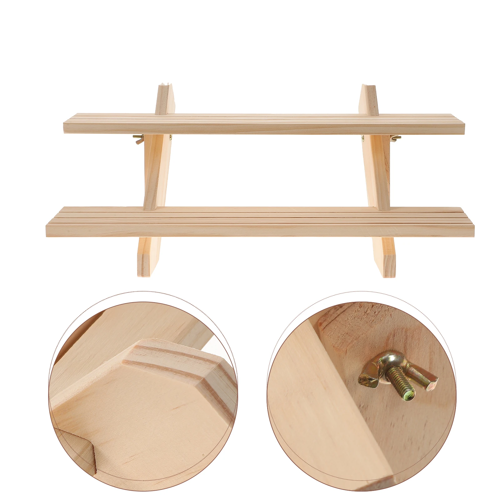

Wooden Multi Layer Jewelry Display St Earring Holder Rack for Necklace Bracelets Home Retail Narrow Shelf ganizer Storage