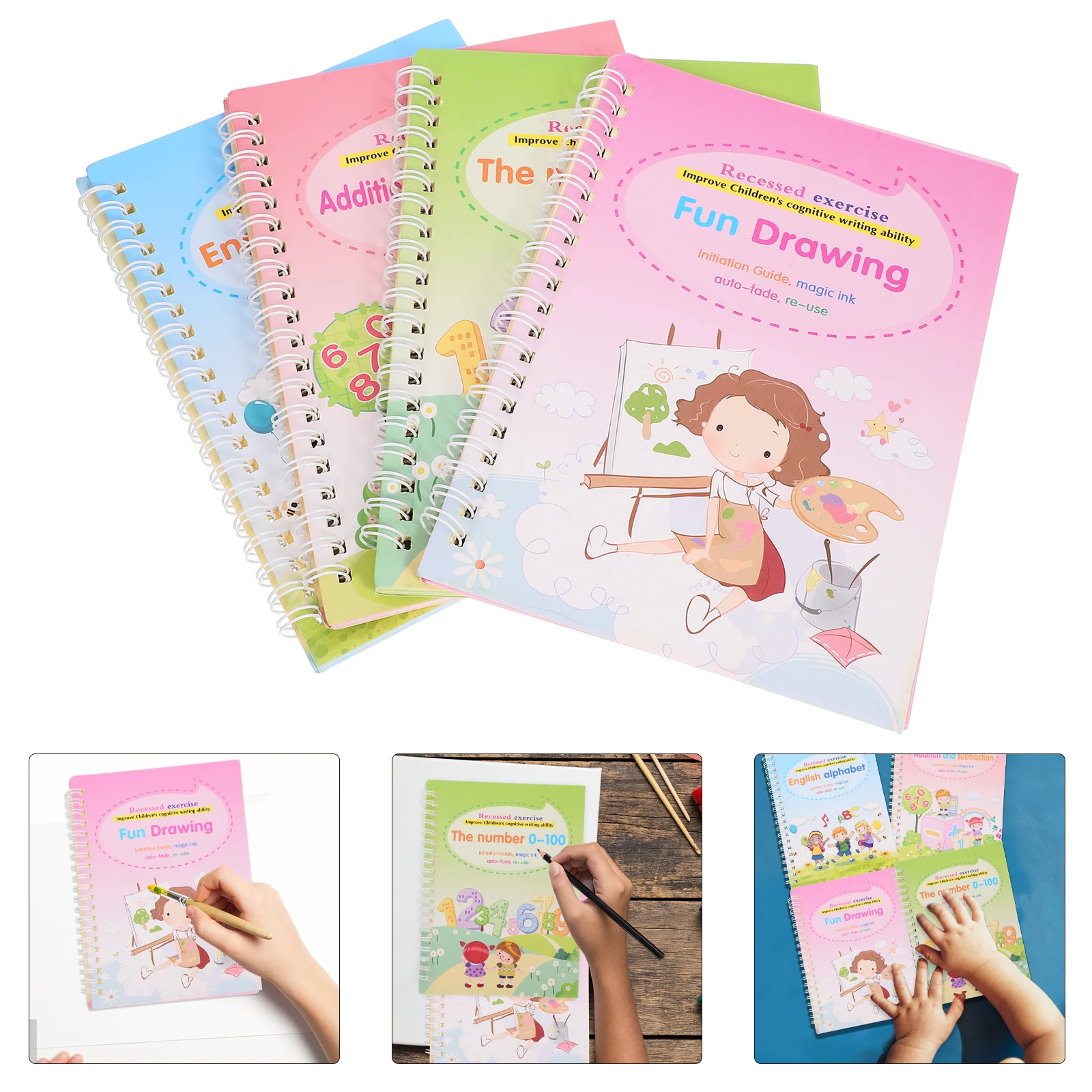 

Practice Copybook Calligraphy Books Alphabet Writing Paper s Handwriting Student Indented for Preschool