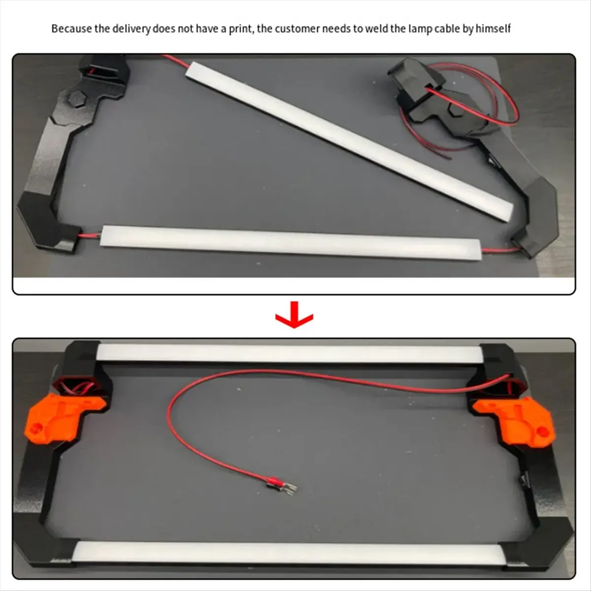 [A90P] Для 3D-принтера Prusa MK4, двойная светодиодная панель, 24 В, ультра яркий комплект, двойной цвет, регулируемый