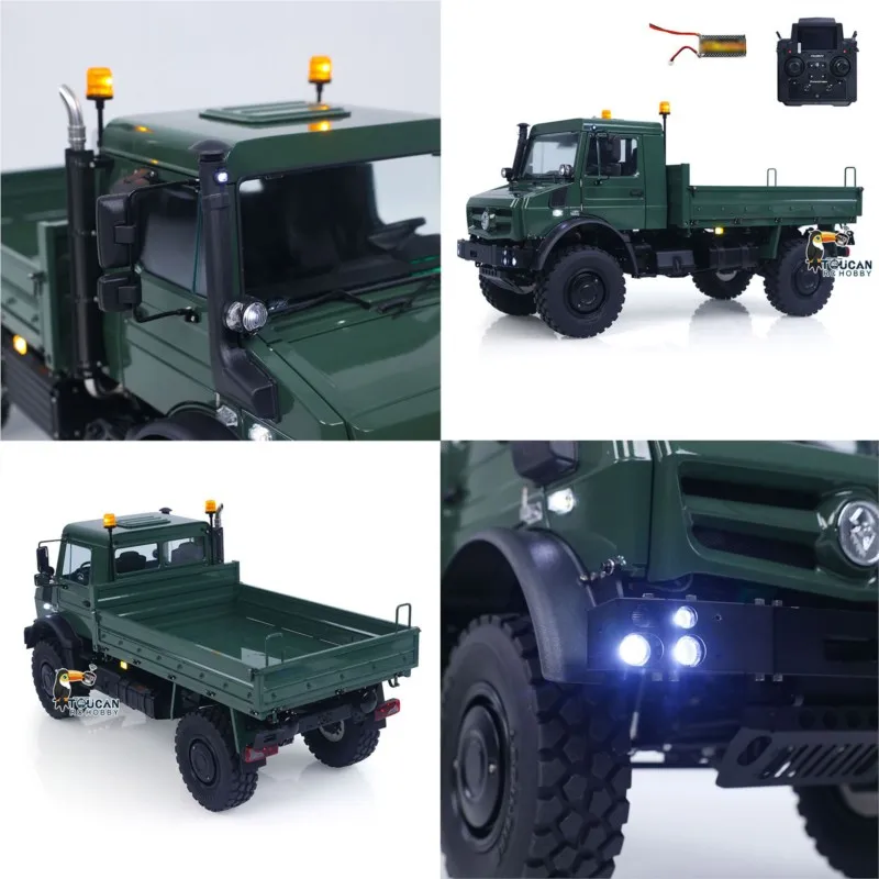 LESU U4023 1/14 Metal RC Off Road Car MT44023 Light Truck Crawler ATV Sound System Wheel Reduction Axle Lock Flysky Radio