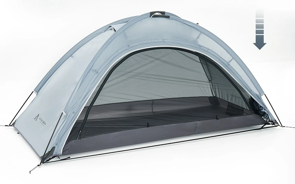 ASTA GEAR Yunshan 1-Doppelschichtzelt – Ultraleichtes, mit Silikon beschichtetes Einzelzelt für Bergsteigen, Wandern und Schneemontage – Detail 8