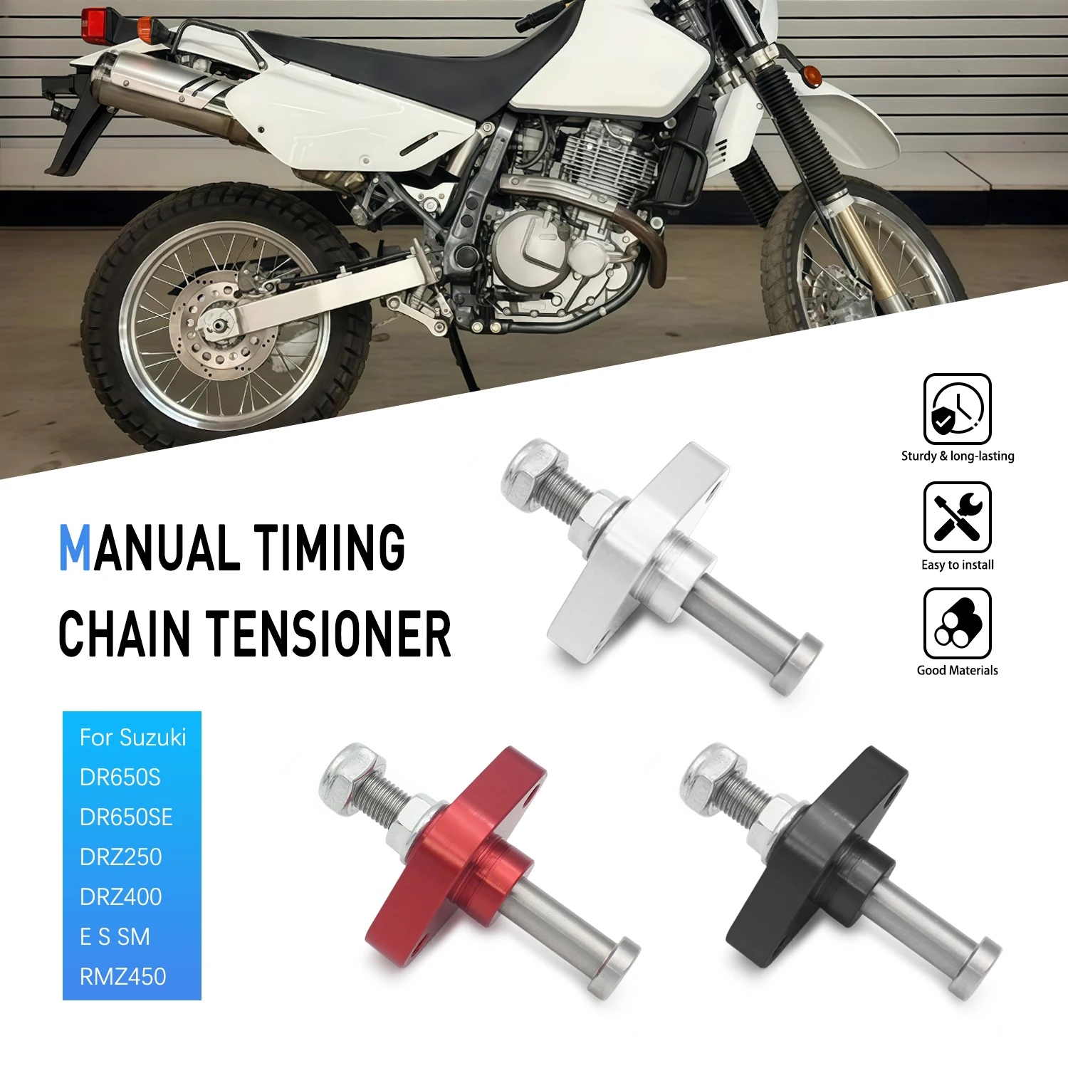 Manual Cam Chain Tensioner Lifter  For Suzuki DR650S DR650SE DRZ250 DRZ400 E/S/SM 2000-2009 RMZ450 12830-01D11 Motorcycle