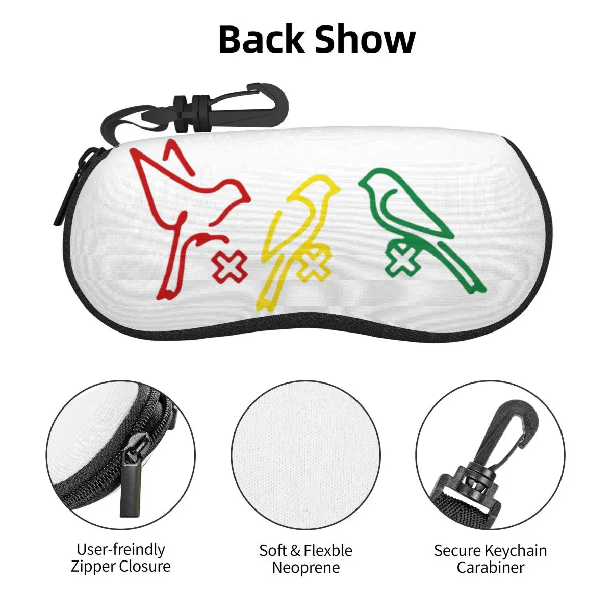 حافظة نظارات BOB MARLEY AJAX حافظة نظارات شمسية واقية للنساء والرجال حقيبة نظارات ناعمة