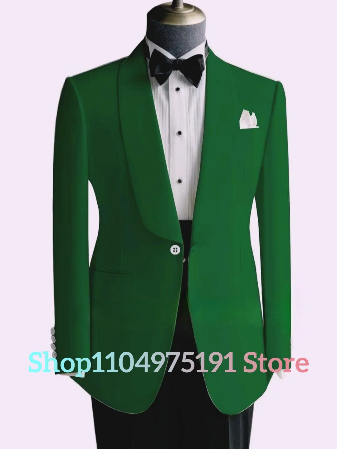 Men's Formal Tuxedo Jacket with Lapel Slim Fit Suit for Weddings and Gala Events.Graceful Men's Stage Costume.