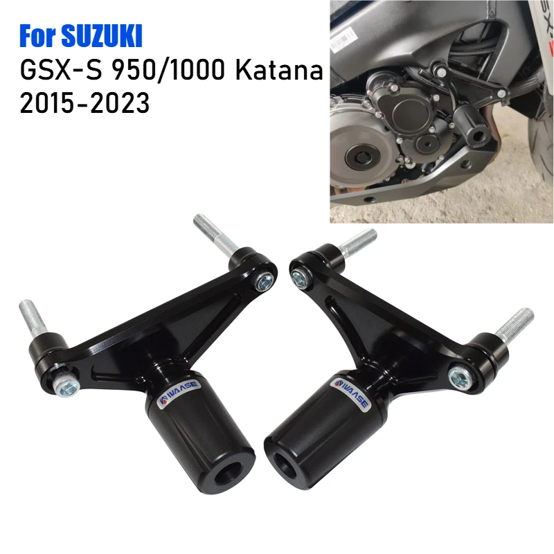 Frame Slider Bobbins Engine Crash Protection Fairing Guard Pad For Suz uki GSX-S950 GSX-S1000 Series Katana 1000 2015-2023