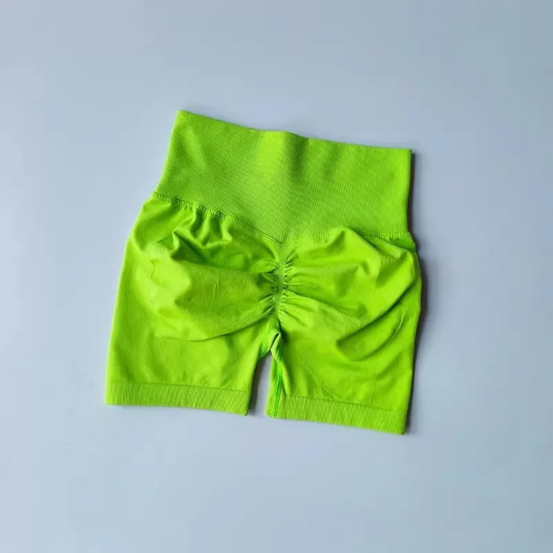 Pantaloncini da yoga da donna estivi a vita alta Pantaloncini da fitness traspiranti per il sollevamento del sedere Pantaloncini da corsa sportivi da ciclismo Pantaloncini da palestra per allenamento push-up