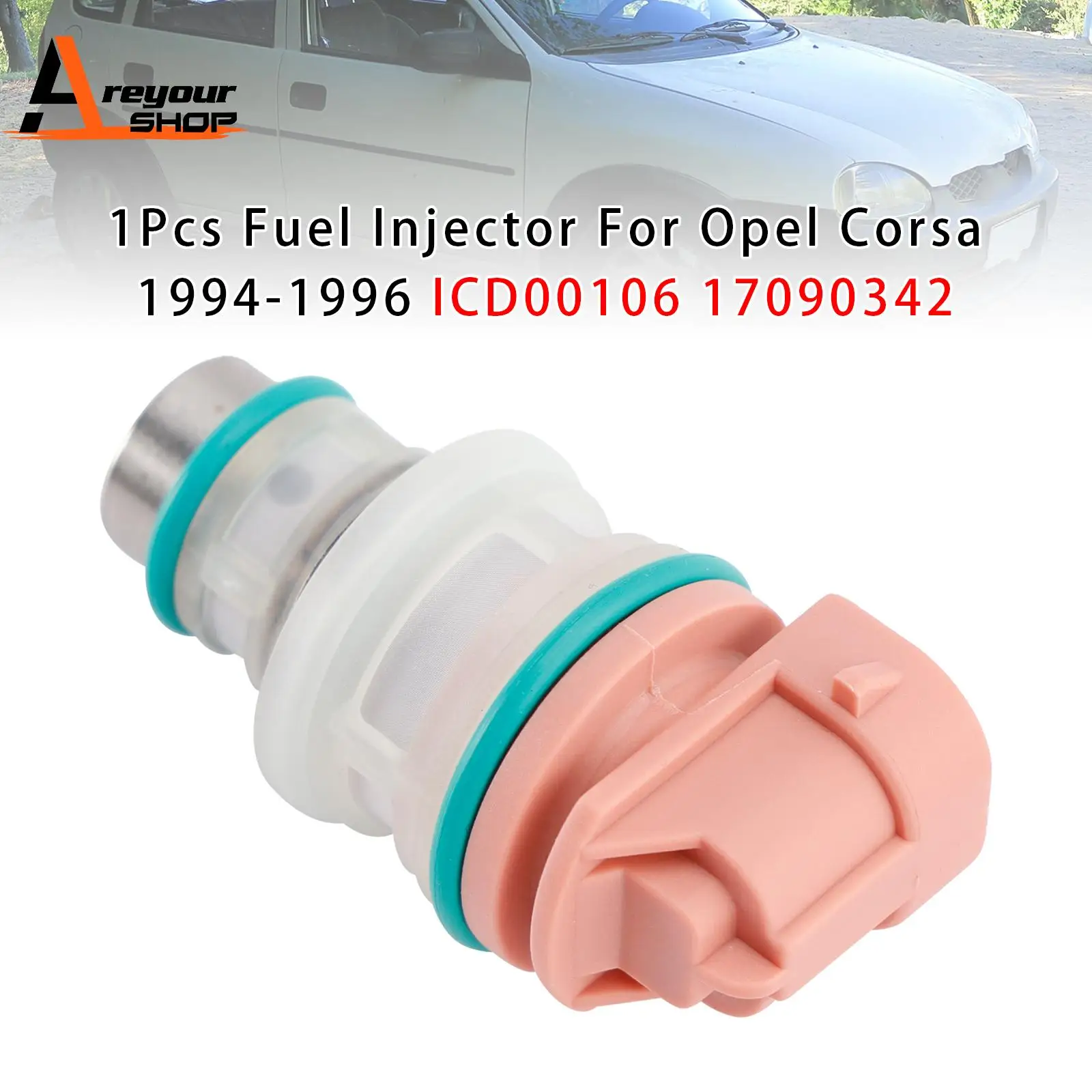 

Areyourshop 1Pcs Fuel Injector for Opel Corsa 1994-1996 ICD00106 17090342