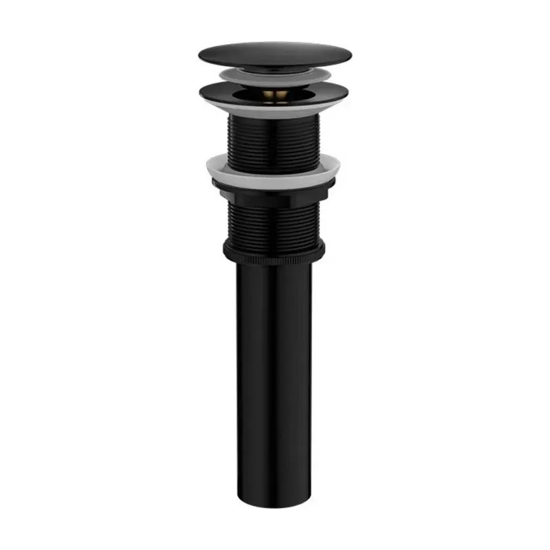 Y17A Drain Stopper For Basins For Pop-Up Design In Stainless Steel-Black Color