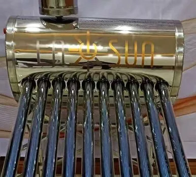 ソーラー温水器、非加圧式ソーラー温水器、補助タンク付き