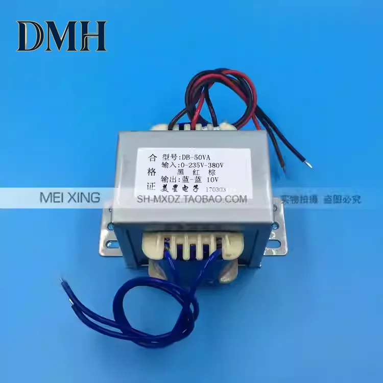 Power Transformer 50VA 50W 0-235V-380V to 10V 5A AC 10V 5A Transformer Copper