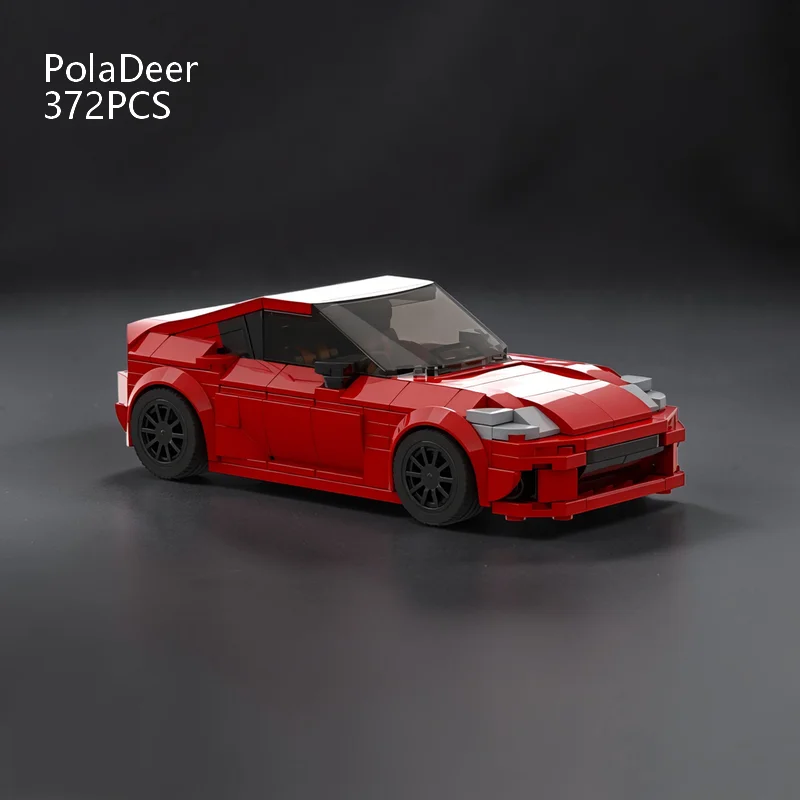 PolaDeer 372-teiliges Kreativ-Garagen-MOC GR86 Sportwagen GT5S Baustein-Modellbausatz Spielzeug-Bausteine Kindergeburtstagsgeschenke – Detail 7