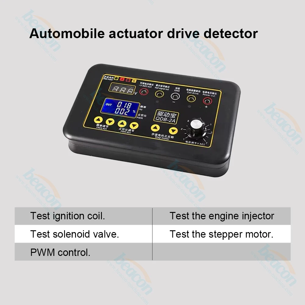 QDB-2A 3A Car Ignition Coil Tester Idle Stepper Motor Solenoid Valve Injector Actuator Fault Detector Driver PWM Generator