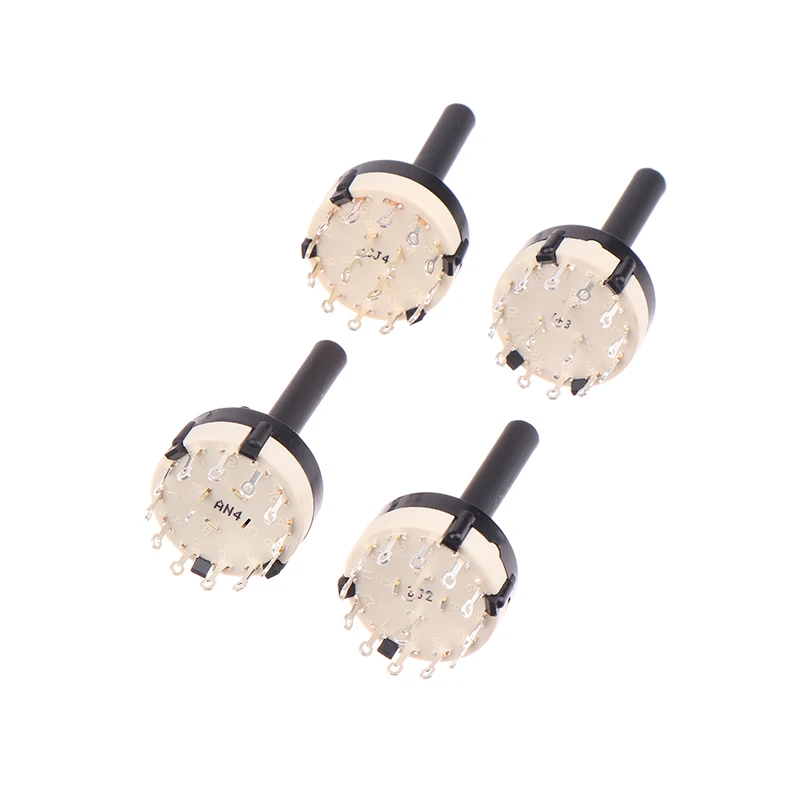 

High-quality SR26 Band Rotary Channel Selector Switch 1/2/3/4 Pole 12/6/4/3 Position Soldering Pins