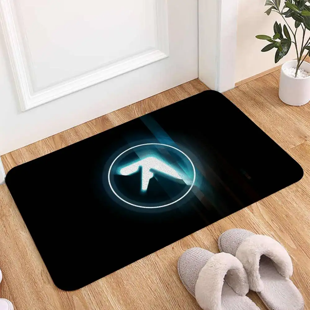 A-Aphex Twin DJ Floor Mat Bathroom Absorbent Mat Simple Door Dirt-resistant Mat Home Kitchen Mat Foot Mat Entry Mat