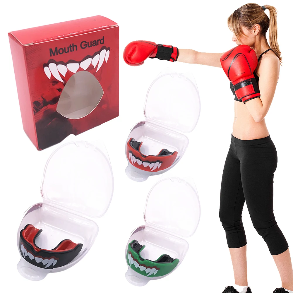 Sports Mouthguard Dual Layer Premium Protection Fighting Training Tooth Protection for Boxing Basketball Lacrosse MMA Wrestling