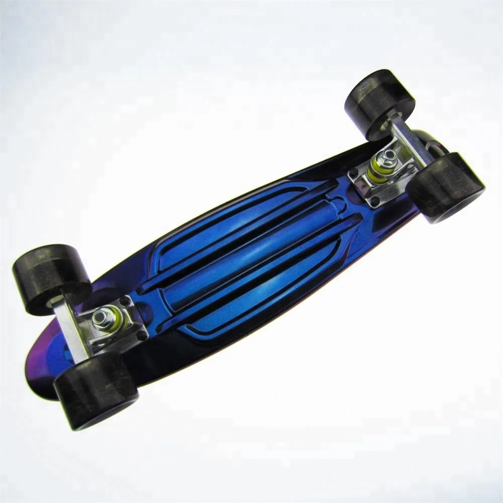 2022 hot sale Mini Cruiser Board Mini Fish Short Board Single Rocker Classic Retro Plastic Cruiser Complete Skateboard For Kids