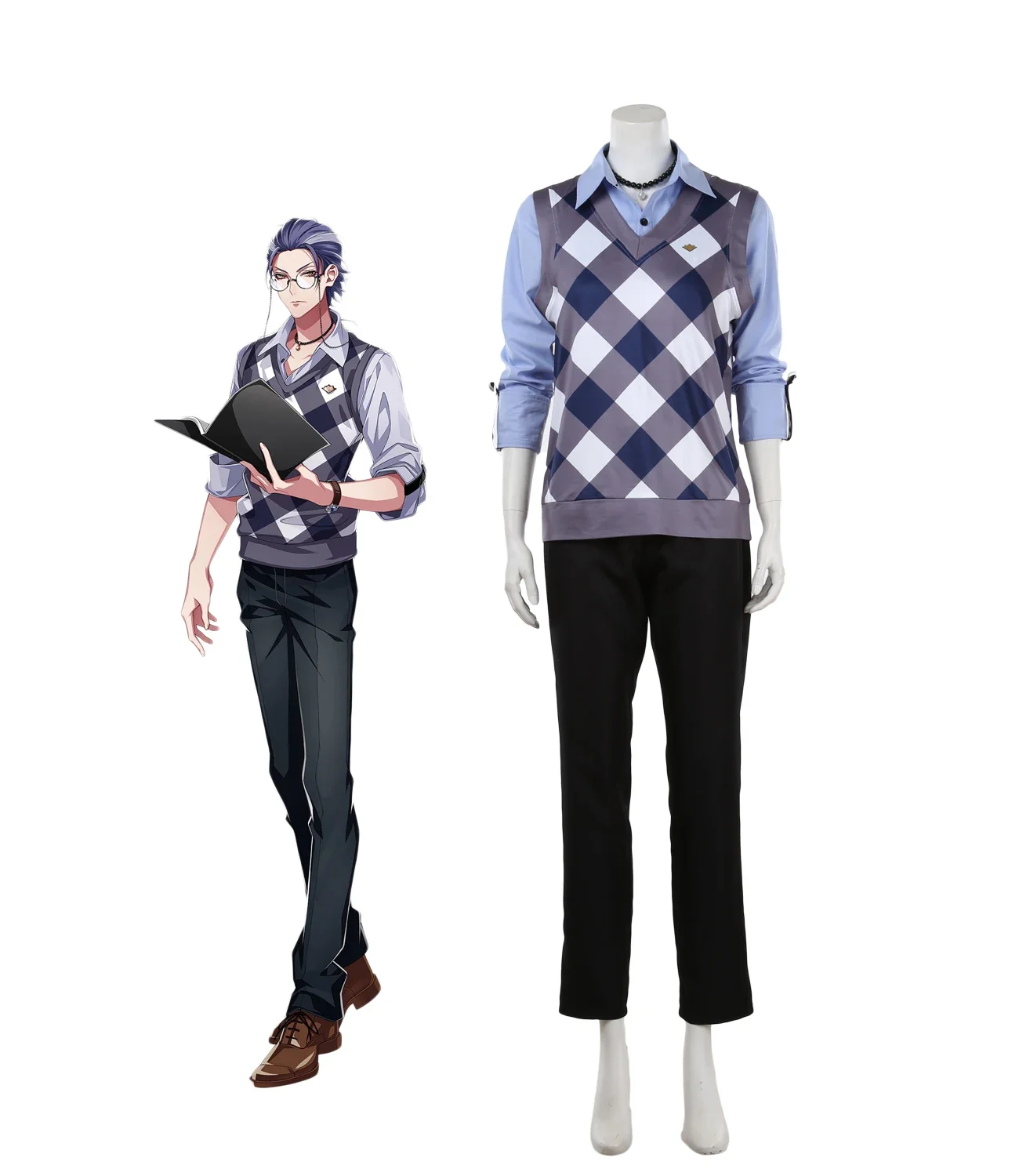 

Hypnosis Mic Division Rap Battle Rosho Tsutsujimori WISDOM Cosplay Costume Custom Made