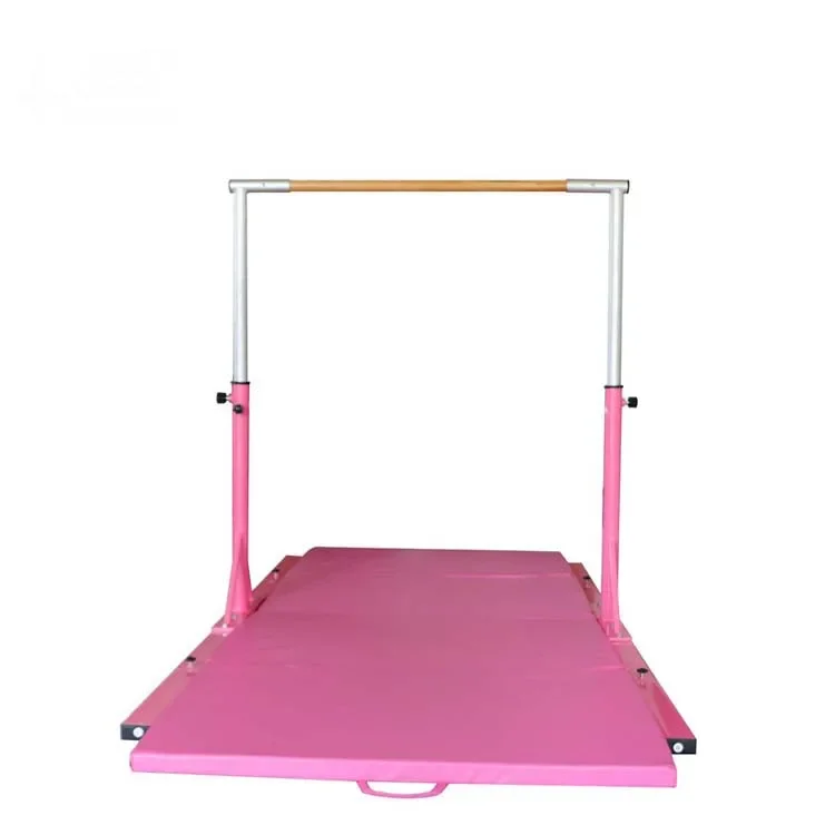 20121 kids gymnastic junior horizontal bar with mat