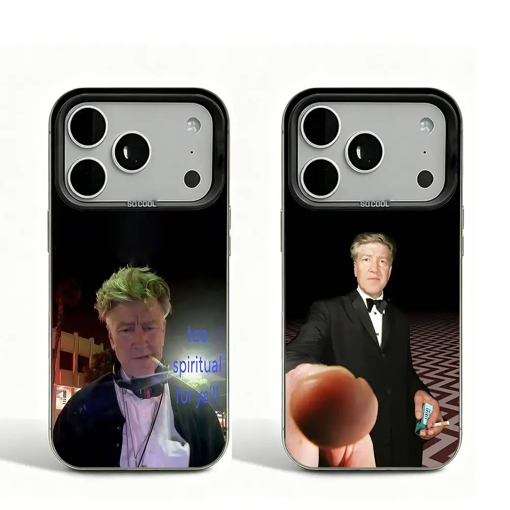 

D-David L-Lynch Black Matte Case For iPhone 16 15 17 14 11 12 13 Pro Max So Cool Lens Bumper Printed Cover